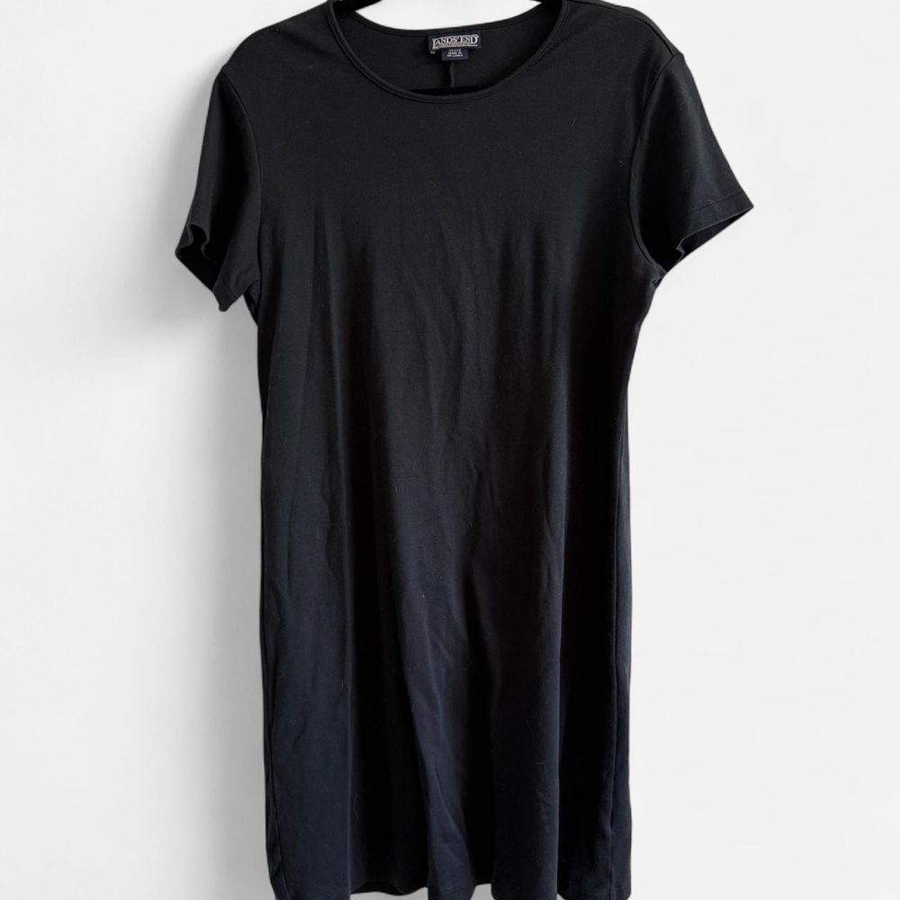 Lands End Black Mini Dress